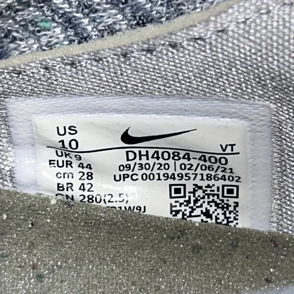 Nike Air VaporMax 2021 FK “Armory Blue Smoke Grey” Men’s Size 10 - Picture 8 of 9